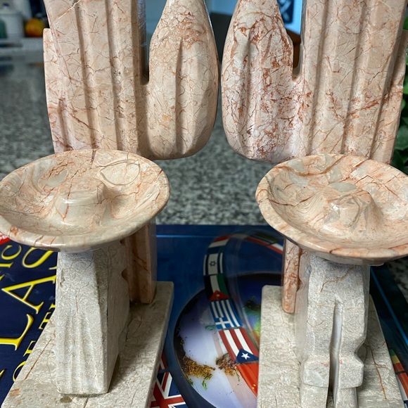 Pink Marble Cactus Siesta Bookends - Picture 3 of 5